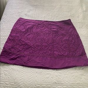 Purple A-line skirt